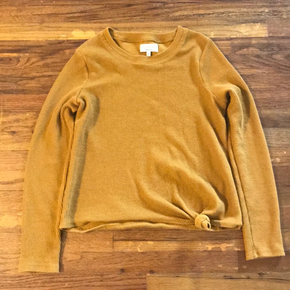 Madewell Texture & Thread Side Knot Top